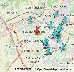 Mappa Via Pitagora, 41126 Modena MO, Italia (1.99188)