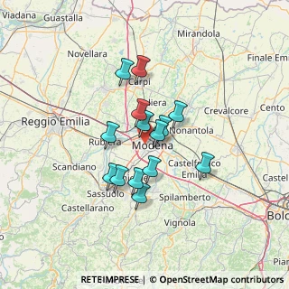 Mappa Str. San Faustino, 41126 Modena MO, Italia (10.13643)