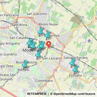 Mappa Via Divisione Acqui, 41122 Modena MO, Italia (1.745)