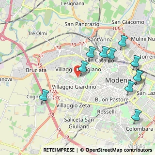 Mappa Viale Isacco Newton, 41126 Modena MO, Italia (2.45364)