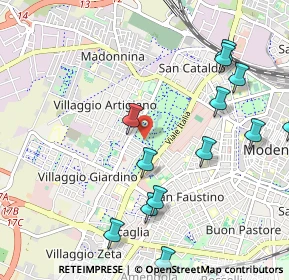 Mappa San Faustino, 41126 Modena MO, Italia (1.21385)