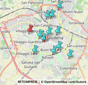 Mappa Via Sante Fattori, 41124 Modena MO, Italia (1.5275)