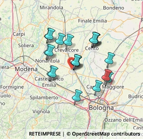 Mappa Via XXV Aprile, 40017 San Giovanni in Persiceto BO, Italia (11.5375)