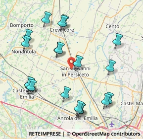 Mappa Via XXV Aprile, 40017 San Giovanni in Persiceto BO, Italia (9.2365)