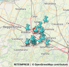 Mappa Via Aristotele, 41126 Modena MO, Italia (9.614)