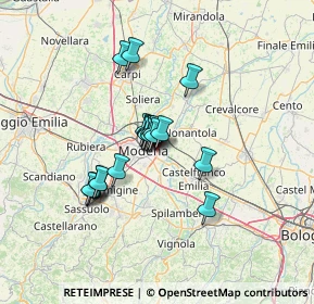 Mappa Strada Fossa Monda Centro, 41122 Modena MO, Italia (9.5275)