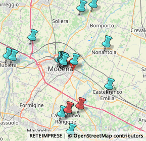 Mappa Strada Fossa Monda Centro, 41122 Modena MO, Italia (7.8665)