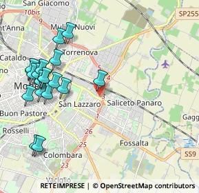 Mappa Strada Fossa Monda Centro, 41122 Modena MO, Italia (2.42263)