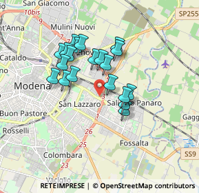 Mappa Strada Fossa Monda Centro, 41122 Modena MO, Italia (1.431)