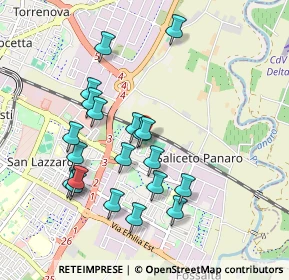 Mappa Via Franco Busani, 41122 Modena MO, Italia (0.9095)