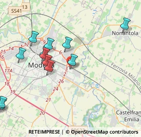 Mappa Via Franco Busani, 41122 Modena MO, Italia (4.4725)