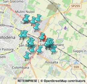 Mappa Via Franco Busani, 41122 Modena MO, Italia (1.424)