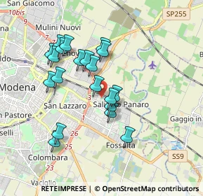 Mappa Via Franco Busani, 41122 Modena MO, Italia (1.635)