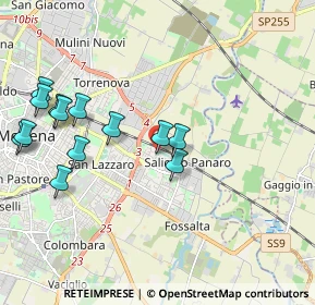 Mappa Via Franco Busani, 41122 Modena MO, Italia (2.17615)