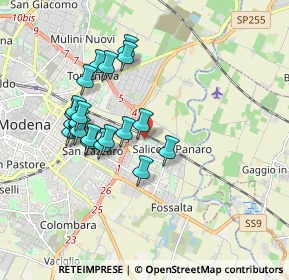Mappa Via Franco Busani, 41122 Modena MO, Italia (1.6595)