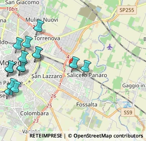 Mappa Via Franco Busani, 41122 Modena MO, Italia (2.7)