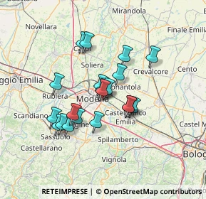 Mappa Via Franco Busani, 41122 Modena MO, Italia (11.0145)