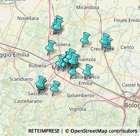 Mappa Via Franco Busani, 41122 Modena MO, Italia (10.3115)