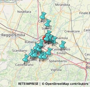 Mappa Via Paolo Gaddi, 41124 Modena MO, Italia (9.241)