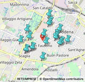 Mappa Via Paolo Gaddi, 41124 Modena MO, Italia (0.7585)