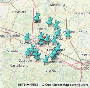 Mappa Via Saverio Mercadante, 41122 Modena MO, Italia (11.2125)