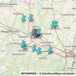 Mappa Via Saverio Mercadante, 41122 Modena MO, Italia (11.85313)