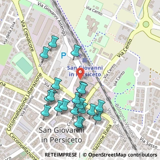 Mappa Via Marco Minghetti, 40017 San Giovanni in Persiceto BO, Italia (0.259)