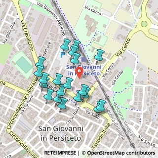 Mappa Via Marco Minghetti, 40017 San Giovanni in Persiceto BO, Italia (0.212)