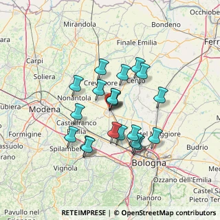 Mappa Via Marco Minghetti, 40017 San Giovanni in Persiceto BO, Italia (11.333)