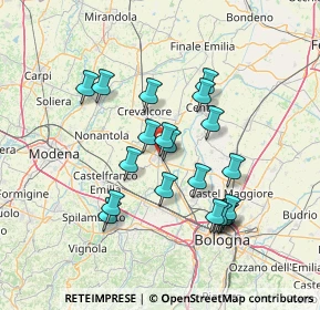 Mappa Via Marco Minghetti, 40017 San Giovanni in Persiceto BO, Italia (12.909)