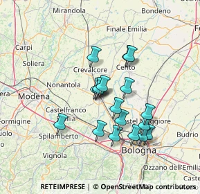 Mappa Via Marco Minghetti, 40017 San Giovanni in Persiceto BO, Italia (11.65444)