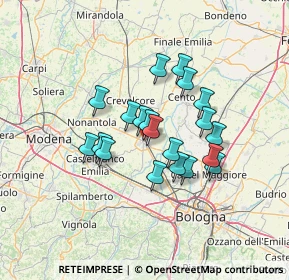 Mappa Via Marco Minghetti, 40017 San Giovanni in Persiceto BO, Italia (10.556)