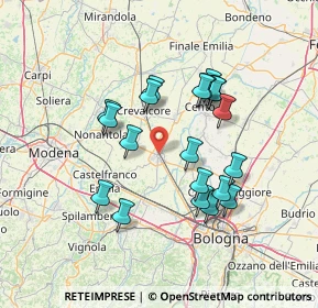 Mappa Via Marco Minghetti, 40017 San Giovanni in Persiceto BO, Italia (12.8885)