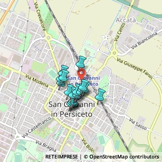 Mappa Via Marco Minghetti, 40017 San Giovanni in Persiceto BO, Italia (0.311)