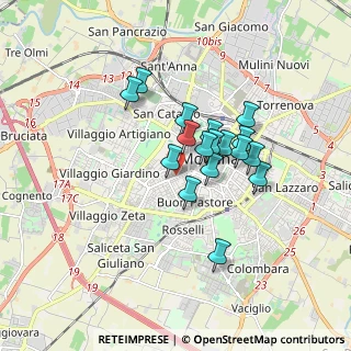 Mappa Via Pietro Giardini, 41121 Modena MO, Italia (1.31588)