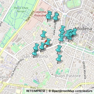 Mappa Via Pietro Giardini, 41121 Modena MO, Italia (0.41)