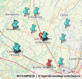 Mappa Via Montefiorino, 40017 San Giovanni In Persiceto BO, Italia (8.5825)