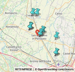 Mappa Via Montefiorino, 40017 San Giovanni In Persiceto BO, Italia (5.44417)