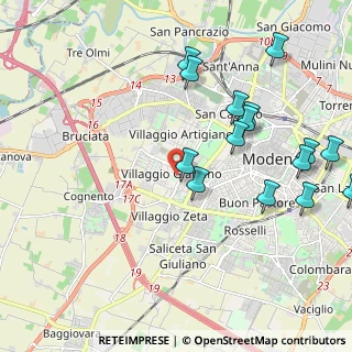 Mappa Via Marie Curie, 41126 Modena MO, Italia (2.386)