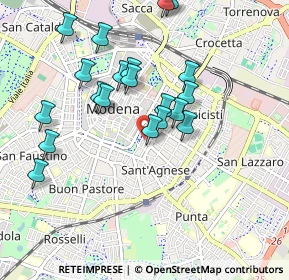 Mappa V.le Nicola Fabrizi, 41124 Modena MO, Italia (0.9275)