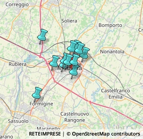 Mappa V.le Nicola Fabrizi, 41124 Modena MO, Italia (3.61583)