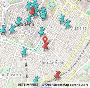 Mappa Viale Nicola Fabrizi, 41124 Modena MO, Italia (0.6285)