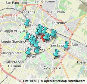 Mappa V.le Nicola Fabrizi, 41124 Modena MO, Italia (1.1585)