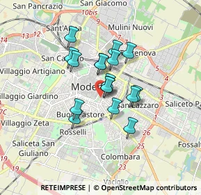 Mappa Viale Nicola Fabrizi, 41124 Modena MO, Italia (1.19588)