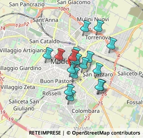 Mappa Viale Nicola Fabrizi, 41124 Modena MO, Italia (1.25)