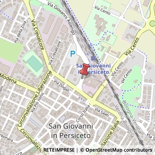 Mappa Via Marco Minghetti, 40017 San Giovanni in Persiceto BO, Italia, 40017 San Giovanni in Persiceto, Bologna (Emilia Romagna)