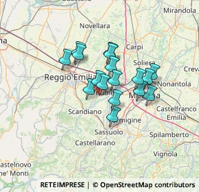 Mappa Via Enzo Bagnoli, 42122 Bagno RE, Italia (9.56824)