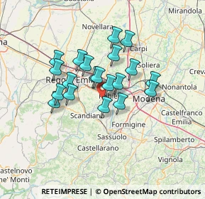 Mappa Via Enzo Bagnoli, 42122 Bagno RE, Italia (10.6595)