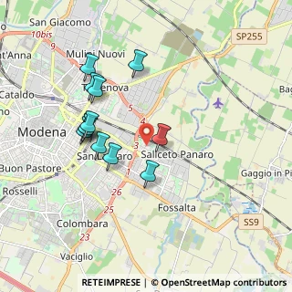 Mappa Viale XXII Aprile, 41122 Modena MO, Italia (1.74667)