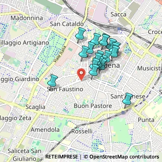 Mappa Via Luigi Vaccari, 41124 Modena MO, Italia (0.7665)